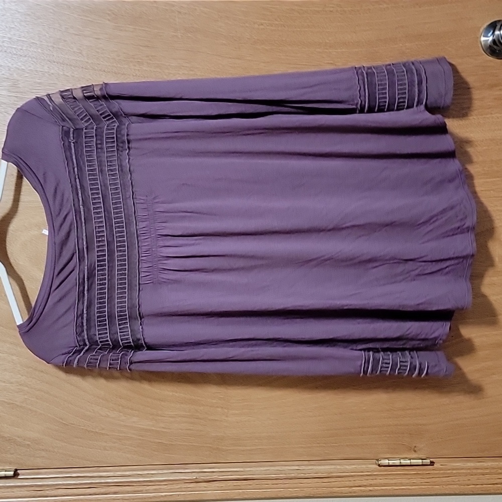 Free People Purple Shirt Size large - Picture 6 of 6